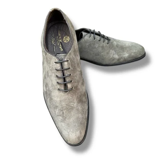 Marc Joseph Mens Lace up Watts St Gray Oxford‎ Dress Shoe in Gray Size 7